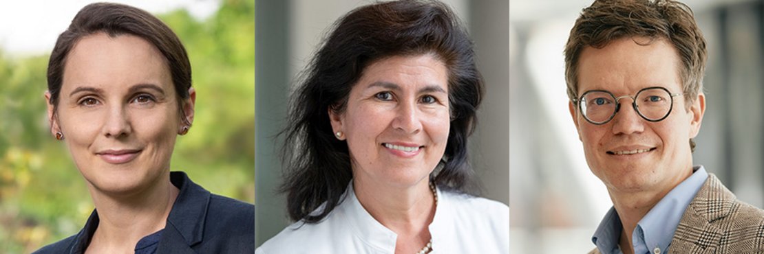 v.l.n.r.: PD Dr. med. Claudia Löffler (Foto: Stefan Bausewein), Dr. med. Marcela Winkler (Foto: Schmidt), Prof. Dr. rer. medic. Holger Cramer (Foto: Beate Armbruster, ©Universitätsklinikum Tübingen)