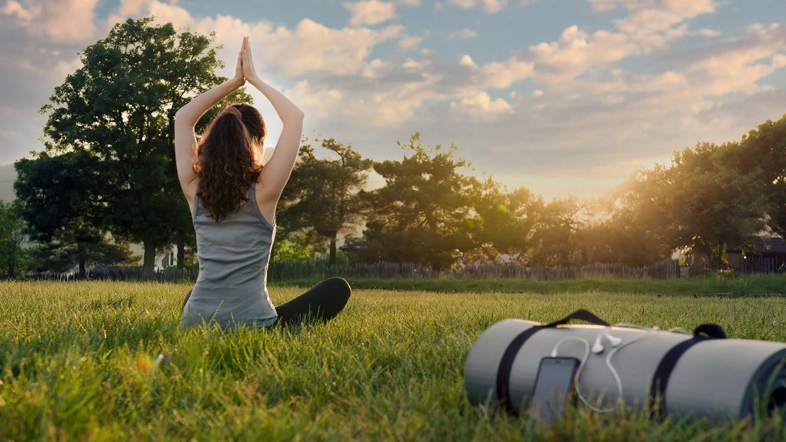 Yoga statt Smartphone