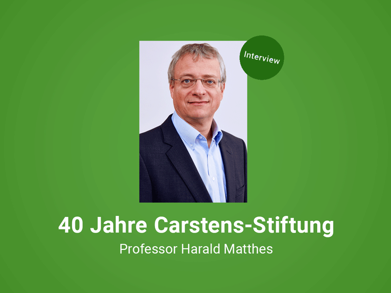 40 Jahre Carstens-Stiftung: Professor Harald Matthes über Patientenpräferenzen und seine Erwartungen an die Politik.